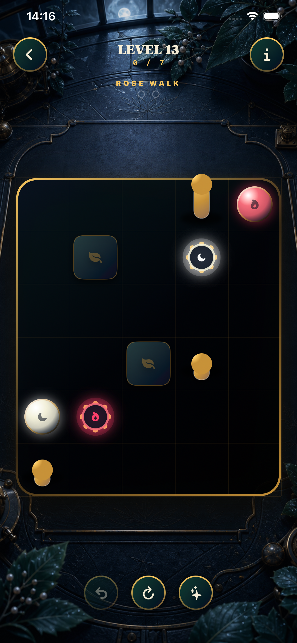 Completed puzzle screen